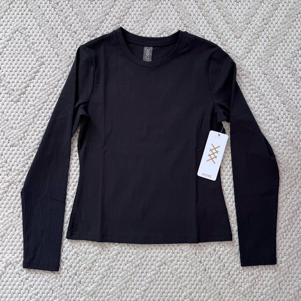 RHONE Black Long Sleeve Tee